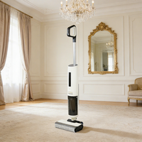 Promotion : Nettoyeur de sol électrique domestique sans balais, autonettoyant, filtration HEPA, humide/sec, écran LED, 150W