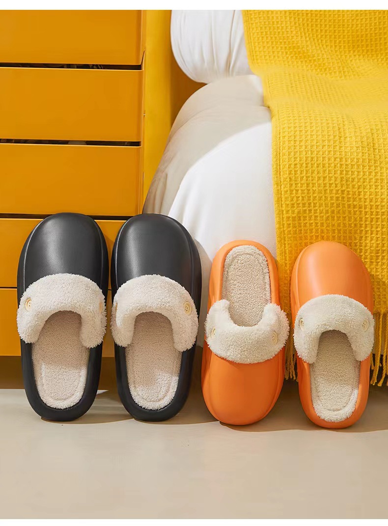 Cheap Fluffy Fur Slippers Non-slip Women Cotton Shoes EVA House Slippers for Womens