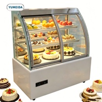 Vitrine réfrigérée pour pâtisserie à ouverture frontale, avec porte coulissante, pour événements et traiteurs, utilisation en boulangerie