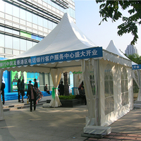 Carpa de pagoda para eventos grandes de gran oferta, carpa de nuevo diseño con marco de aluminio para 20 personas para bodas y fiestas