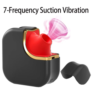 เครื่องดูดกระตุ้นรูปทรงรูบิค ของเล่นทางเพศสำหรับผู้หญิง คู่รัก เลสเบี้ยน 7 โหมดสั่นสะเทือน รูปทรงปาก กระตุ้นหน้าอก กันน้ำ ชาร์จ USB ได้ - Product Image 6