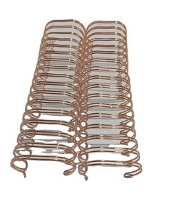 높은 표준 8 MM 다크 브라운 금속 와이어-o 바인딩 와이어 스파인 트윈 루프 - Product Image 1