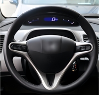 Pour Honda CIVIC 8ème génération, palettes de changement de vitesse magnétiques en fibre de carbone véritable, remplacement des palettes de changement de vitesse allongées
