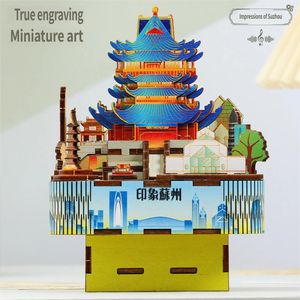 Boîte à musique créative et tendance, puzzle 3D amusant à assembler, jouet éducatif et souvenir touristique - Product Image 3