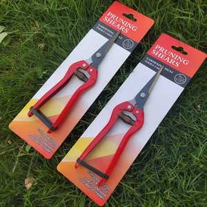 Tijeras de Podar para Jardín de Acero Inoxidable, 20-30 mm, Herramienta Manual para Recortar Árboles Frutales, Mango de Plástico Rojo, Cabeza Recta - Product Image 4