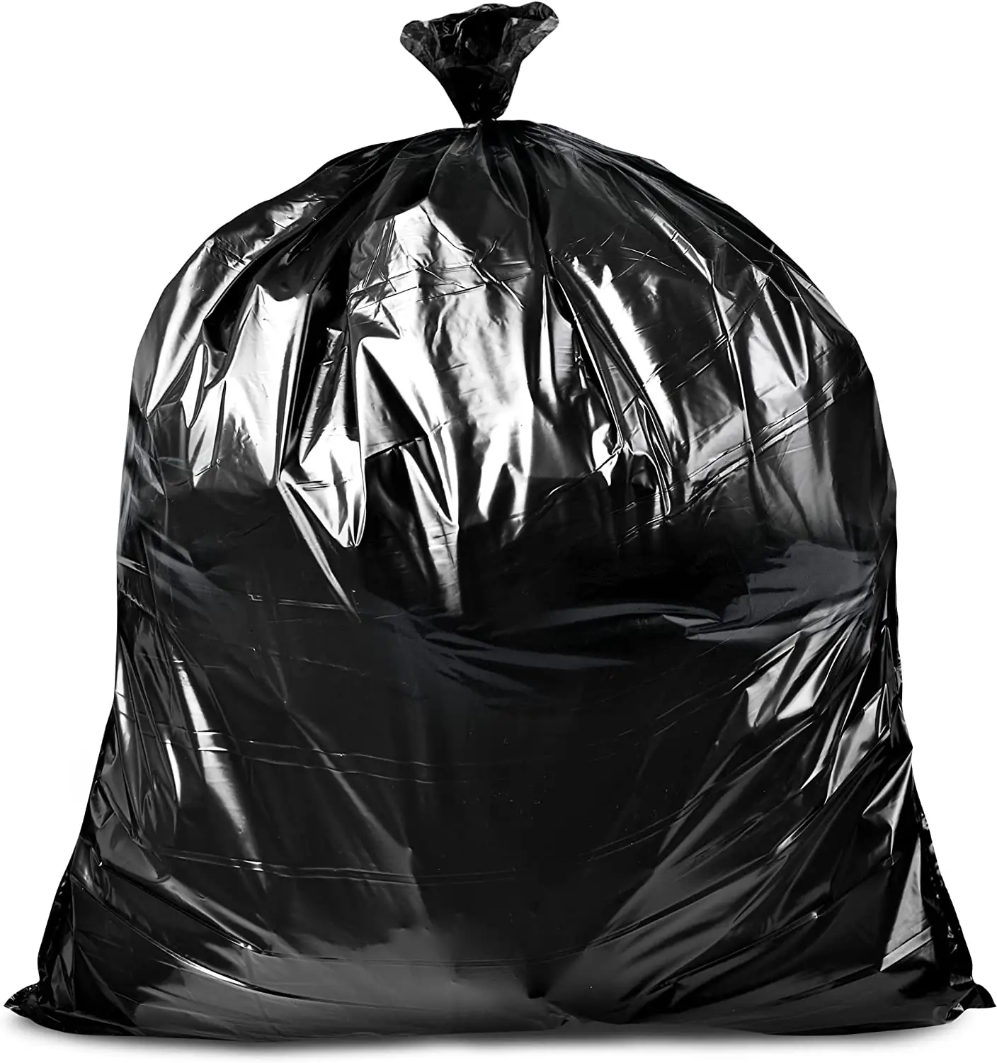 55-60 Gallon Contractor Trash Bags 3.0 Mil Large Black Heavy Duty Garbage Bags
