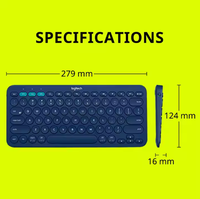 Logitech keyboard K380, pemasok keyboard multifungsi portabel kantor tanpa kabel