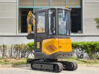 Mini-excavatrice sur chenilles de 1,6 tonne, moteur Euro5, forte puissance de creusement, chenilles en caoutchouc, zéro déport arrière, pour aménagement paysager