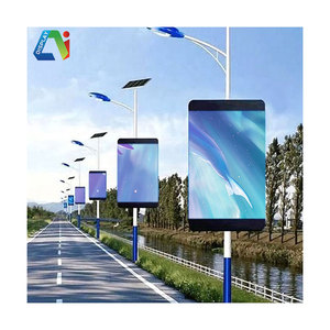 Đề nghị ngoài trời <span class=keywords><strong>LED</strong></span> cột đèn màn hình hiển thị kỹ thuật số biển Đăng đường phố cực quảng cáo đường ánh sáng <span class=keywords><strong>LED</strong></span> màn hình quảng cáo - Product Image 1