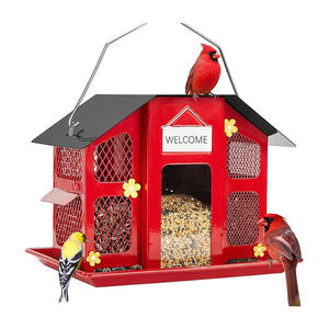 Çift <span class=keywords><strong>Suet</strong></span> kafesi ile açık havada asılı Metal kuş besleyici - Product Image 4