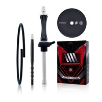 Meilleures ventes, design unique, ensemble de chicha en aluminium de haute qualité, narguilé, chicha portable