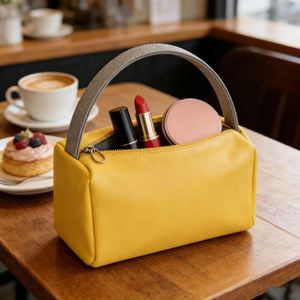 Waterproof PU Leather Travel Organizer Custom Logo <b>Large</b>-Capacity Handheld Cosmetic & Toiletry <b>Bag</b> - Product Image 1