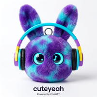 Boneka Interaktif Bertenaga ChatGPT Warna Biru Elektrik, Mainan Tidur Pintar AI dengan Suara, Edukatif, OEM Cuteyeah 2026 Terbaru 8-13 Tahun