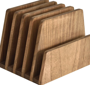 Bac de classement de bureau en bois massif (empilable) - Product Image 3