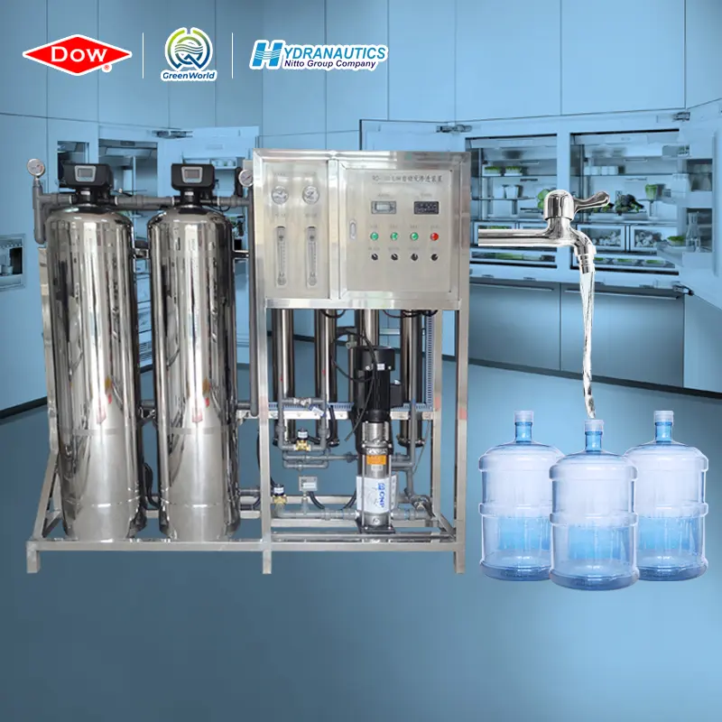 Nước khử Muối thiết bị 3000 LPH SS RO nhà máy nước tinh khiết electrolyzer uống Máy chế biến năng lượng mặt trời lọc nước
