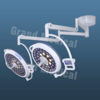 Lámpara Quirúrgica de Doble Cabezal GM500/700 LED sin Sombra para Quirófano, Exámenes, Fototerapia