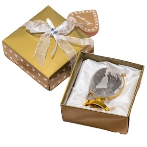 Mini Globos de Cristal Bellamente Elaborados, Recuerdos de Boda, Regalos de Agradecimiento en Color Dorado y Plateado - Product Image 3