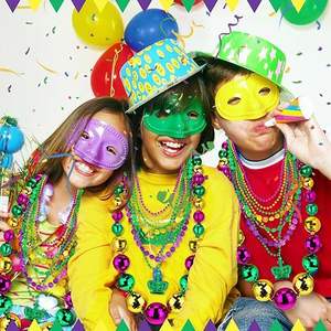 Collar de Cuentas de Plástico para Fiesta de Mardi Gras al por Mayor, 80 cm, Accesorio para Fiesta del Día de San Patricio, Recuerdo de Carnaval, Juguete - Product Image 3