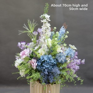 Nuovi fiori artificiali in stile foresta verde bianco vaso di fiori decorazione per finestre ornamenti per matrimonio fiore palla - Product Image 2