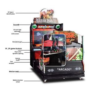 Jurassic Park <span class=keywords><strong>Dinosaur</strong></span> Shooting Simulator Commercial Laser Tag Equipment Gunfight Training Máquina de Arcade que funciona con monedas - Product Image 2
