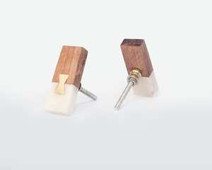 มือจับตู้ทองเหลืองขัดเงาสำหรับลิ้นชักห้องนอน ตู้เสื้อผ้าโรงแรม อัพเกรดเฟอร์นิเจอร์ครัว - Product Image 1