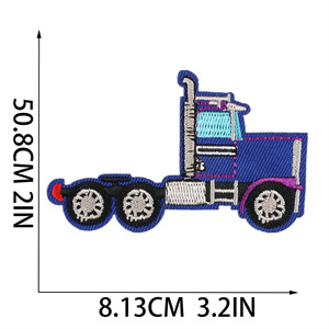 Bán buôn Chất lượng cao nhiều loại Thêu Xe Tải xe sắt trên hat các bản vá lỗi - Product Image 4