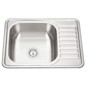 Kitchen <strong>Sink</strong> Bowl Utility Laundry Portable Handwashing Station <strong>Sink</strong> <strong>Camping</strong> with Workbench Stainless Steel Modern Hotel Brushed - Product Image 2