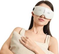Masseur oculaire confortable personnalisé pour les migraines Masque de massage oculaire à chaleur vibrante Soulager le stress Appareil de soins oculaires pour améliorer le sommeil