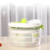 Saladeslinger Sla Groentewasser Droger Afvoer Crisper Machine Zeef Fruitwas Reinigingsmand Keuken Thuiskeuken