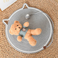 Tapis griffoir pour chat en nid d'abeille, en coton et lin solides, tissé avec du sisal naturel, lavable à la main, protège-canapé, coussin anti-griffures
