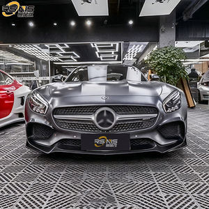 Kit de Carrocería Compatible con <span class=keywords><strong>Mercedes</strong></span> AMG GT GTS GTC, Estilo GTR Mejorado, Labio Delantero de Fibra de Carbono, Difusor Trasero, Faldones Laterales - Product Image 3