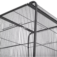 Grande cage à oiseaux en métal et fer de luxe du fabricant 100x78x172cm volière portable à motifs d'animaux de compagnie de style moderne