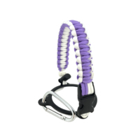 Sangle de transport pour bouteille à large ouverture avec anneau de sécurité et mousqueton, accessoire pour bouteilles d'eau de 12 à 64 oz, idéal pour le camping