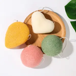 Échantillon gratuit éponge Konjac 100% naturel soins de la peau du visage éponge konjac 100% naturel