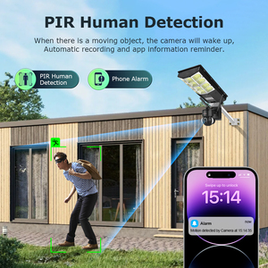 2025 al aire libre IP66 impermeable Cámara Solar de seguridad 4G tarjeta Sim jardín calle luz Color visión nocturna Cctv todo en un sistema - Product Image 5
