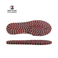 Semelles en Jute de chanvre et cordes tressées, pour la fabrication de chaussures, résistantes, 1 paire