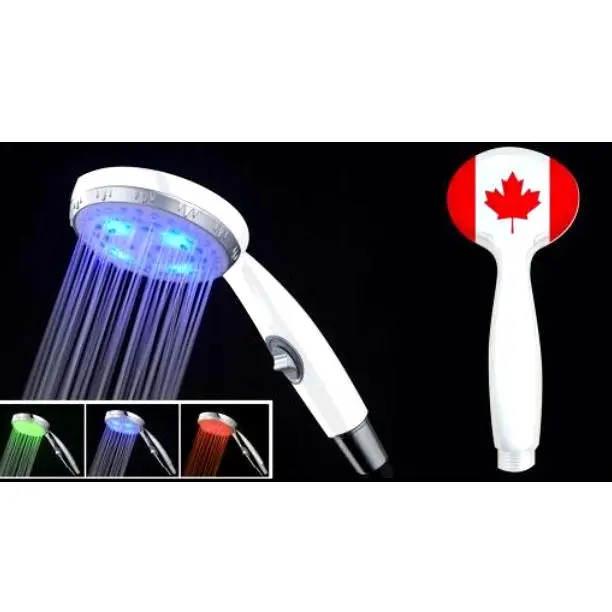 Hand duschen mit kanadischer Flagge, die speziell für Badezimmer-und Küchen utensilien vom US-Hersteller zu besten Preisen entwickelt wurden