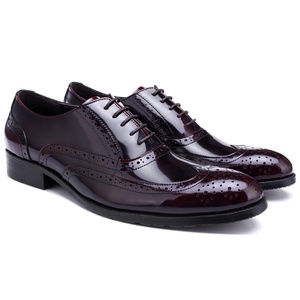ALF8-A1H <span class=keywords><strong>Meilleur</strong></span> Fait Main Usine Confortable Mode Affaires <span class=keywords><strong>Italien</strong></span> Oxford En Cuir Véritable Hommes Chaussures Habillées - Product Image 3