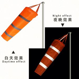 Rainbow 80CM Outdoor Windsock with Custom Logo for Airport & Beverage Industry Polyester Material Measurement Use - Product Image 2
