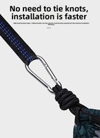 Hamac de camping JIAWEI avec moustiquaire, résistant aux déchirures, portable, en nylon, anti-insectes, lit suspendu d'extérieur, accessoires complets, capacité 250 kg