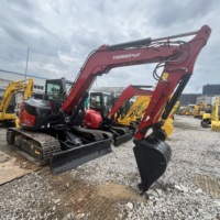 Yanmar SV100 Miniexcavadora de 10 Toneladas con Brazo Giratorio, Original de Japón, Usada, Hidráulica, para Espacios Estrechos, Construcción Agrícola