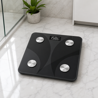 Balance intelligente professionnelle pour la graisse corporelle et le poids corporel, balance de salle de bain numérique haute précision avec écran LCD, application Bluetooth