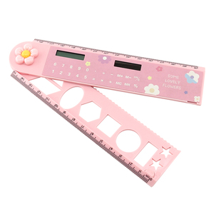 Righello Multifunzionale Pieghevole per Studenti con Calcolatrice e Funzione Poligonale - Product Image 1