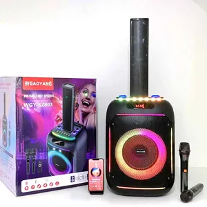 Enceinte portable de fête DJ J.B.L 2026 pour l'extérieur avec caisson de basses 80W, éclairage LED RVB, microphone BT, vente chaude SZ803 - Product Image 6