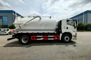 2 Axle 6 Wheel Isuzu GIGA FTR Sewage <b>Suction</b> Truck, 205HP Euro5, 12CBM Tank, Vacuum Self Loading Discharge,Septic Tank truck - Product Image 3