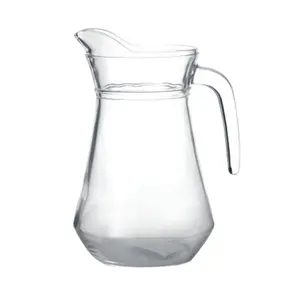 冰冷的1.3L玻璃壶水罐带手柄意大利风格1300毫升果汁茶咖啡牛奶水壶家用玻璃器皿