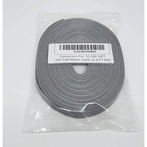 Conectores Pro 10P 10M, Cable Plano de 2.54mm IDC, Gris Plateado, 10 Hilos, Conector FFC FPC - Product Image 2