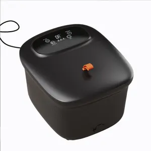 2023 Multifunction Portable Pedicure Basin Heated Infrared Shiatsu Air Bubble Foot Stone Bath Massager for Spa