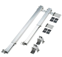 Supports de montage réglables pour panneaux solaires, pieds avant et arrière en aluminium