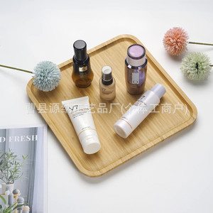 Plateau de service rectangulaire en bambou de style japonais, plateau à gâteau, à pain, à thé en bois massif, design simple, pour usage domestique - Product Image 3
